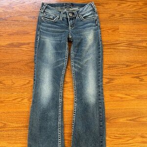 Y2K Silver Jeans 26/31